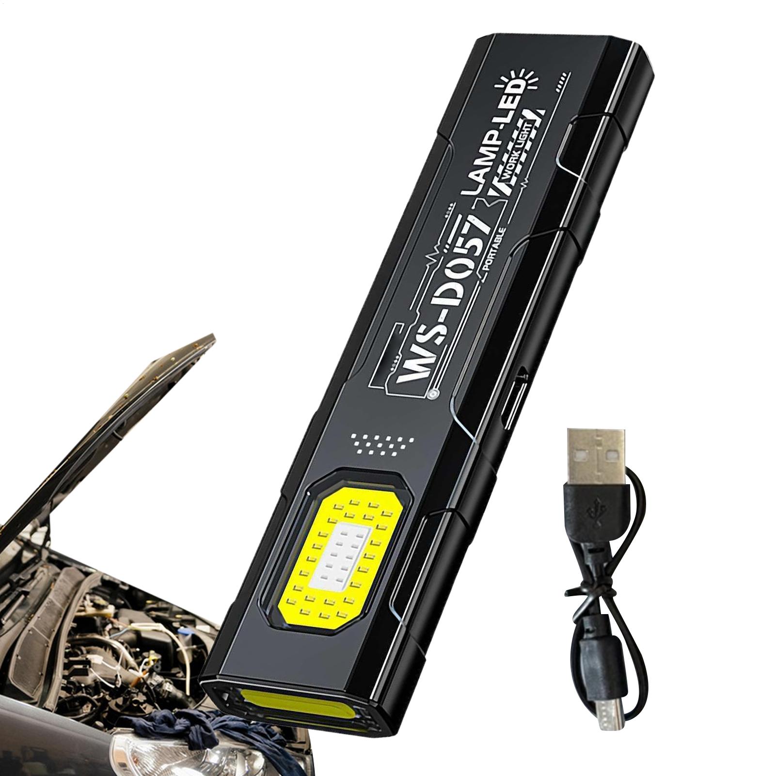 Home Security Flood Lights - ไฟฉาย LED COB แบบชาร์จไฟได้ชนิด C 800mAh