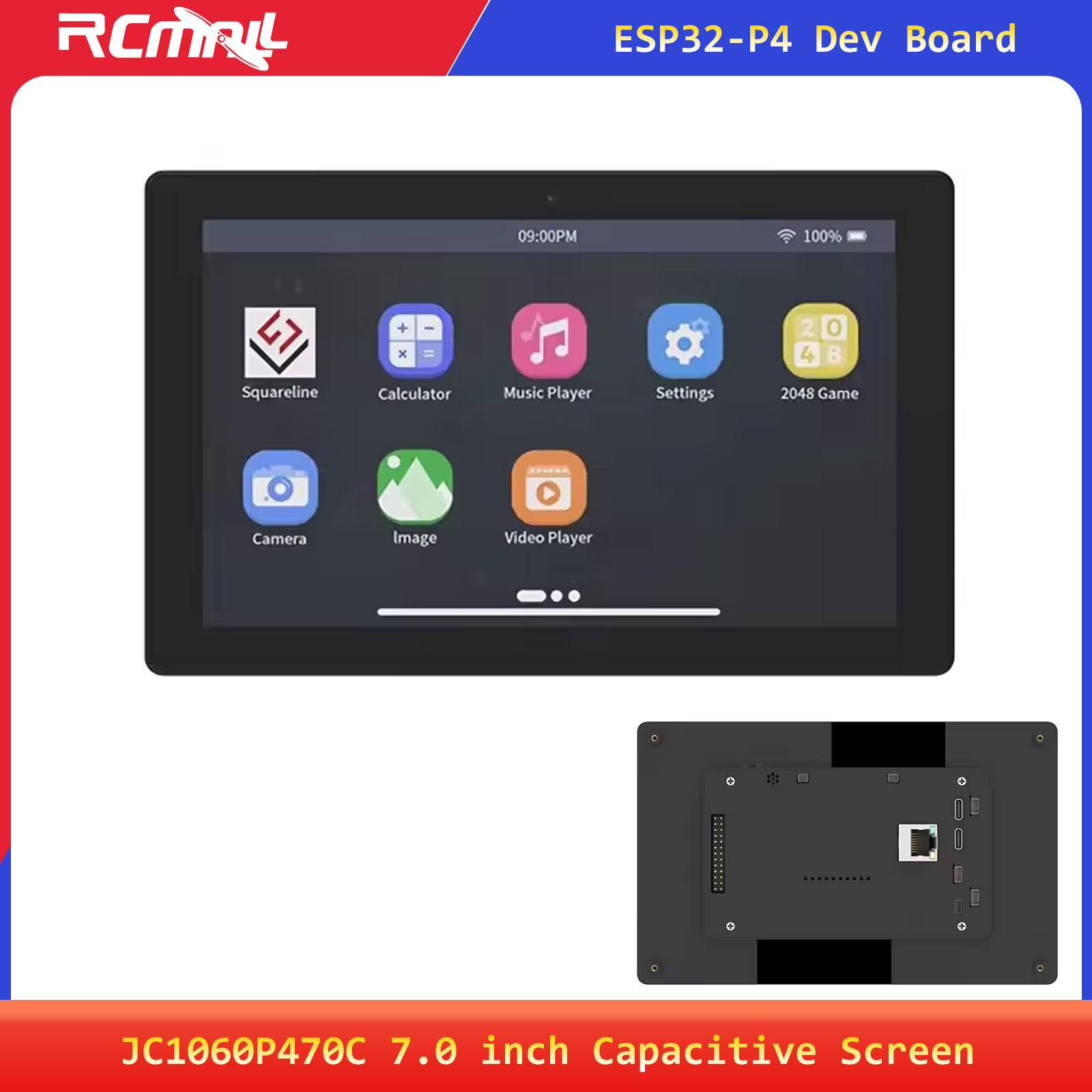 Home Security With Cameras - จอแสดงผลแบบสัมผัส JC1060P470C ขนาด 7.0 นิ้ว ความละเอียด