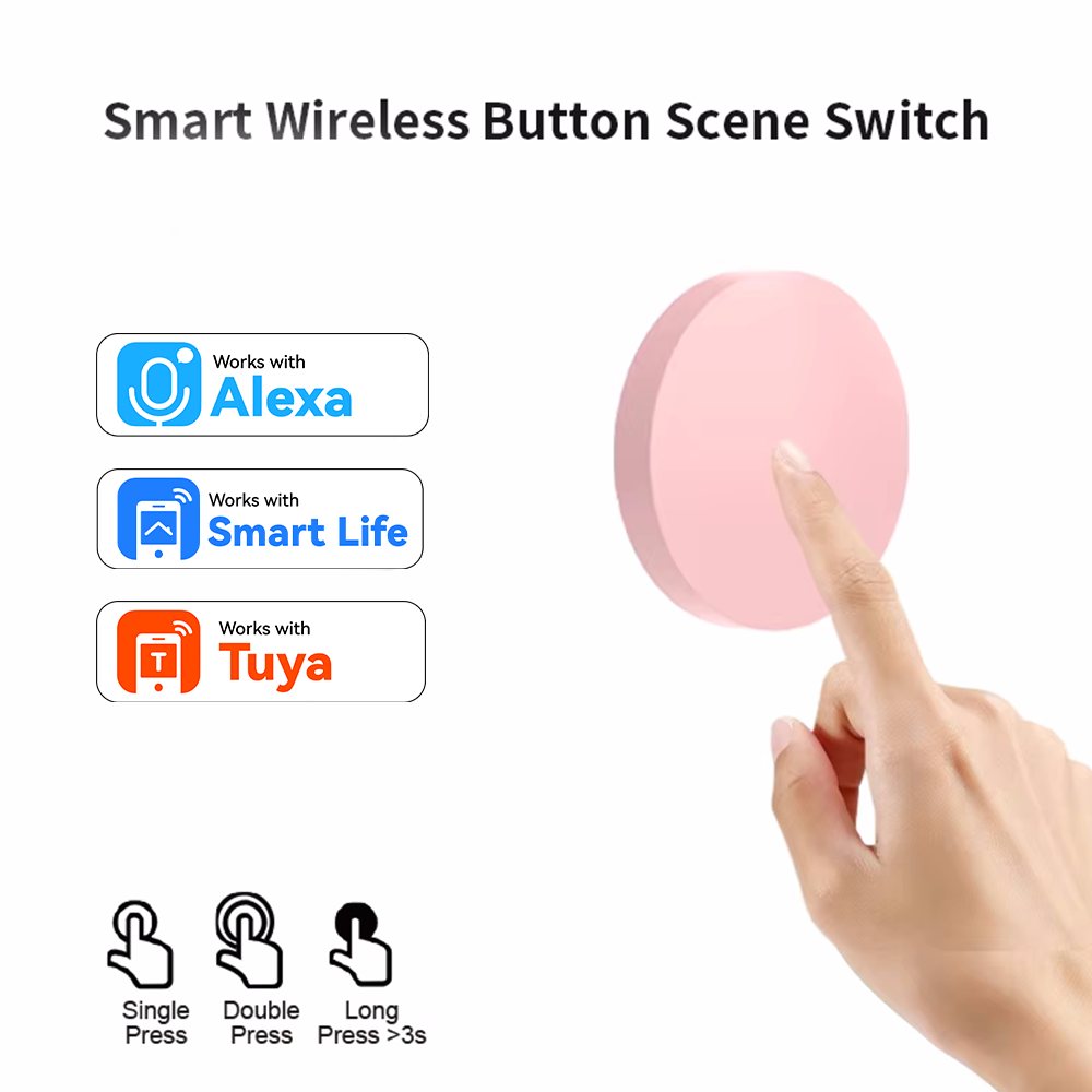 Home Security Alexa - สวิตช์ควบคุมฉากไร้สาย ZigBee สำหรับ Tuya Smart Life