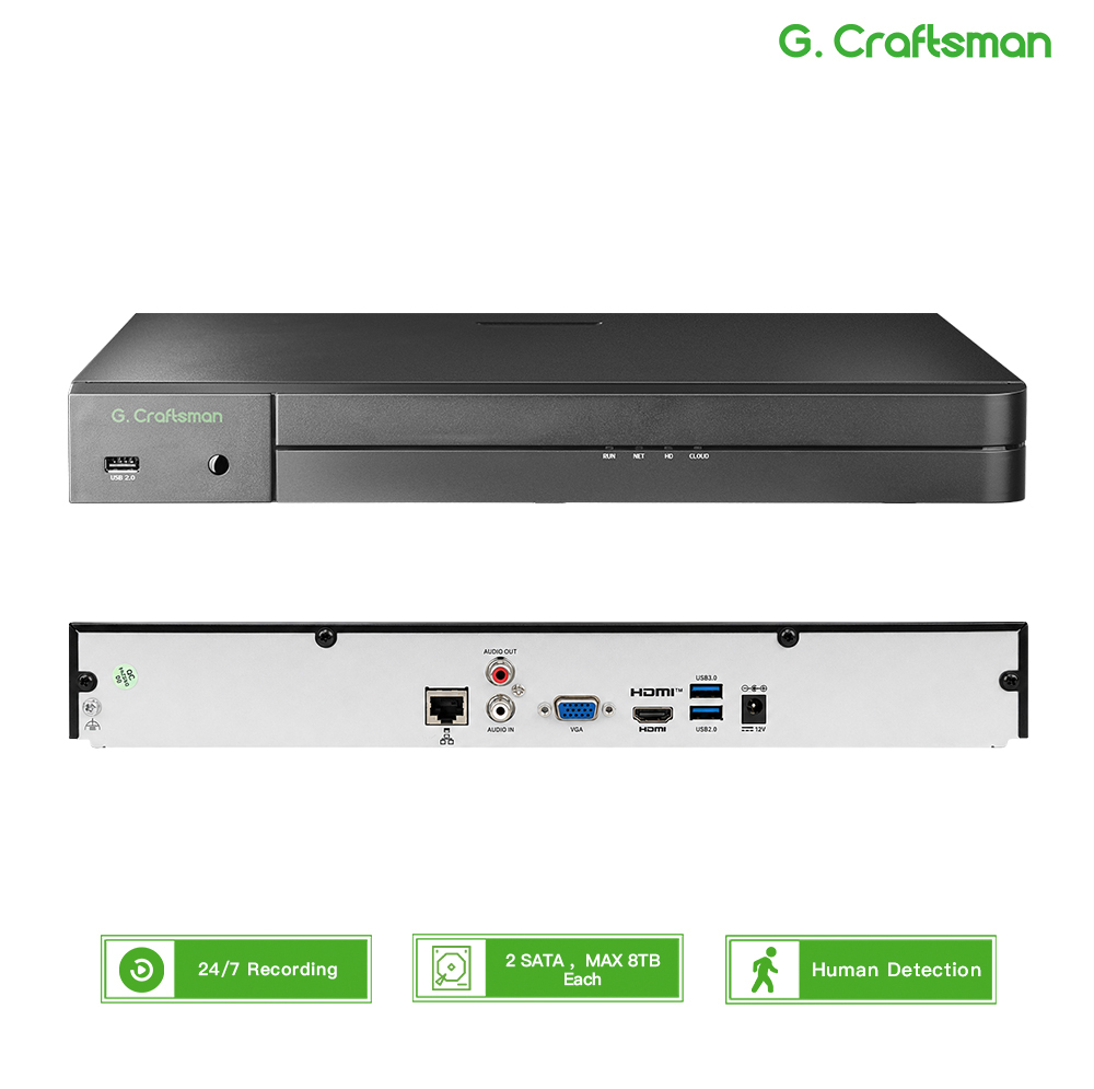 Home Security With Cameras - เครื่องบันทึกภาพวงจรปิด UNI 32CH NVR 12MP สำหรับระบบรักษาความปลอดภัย