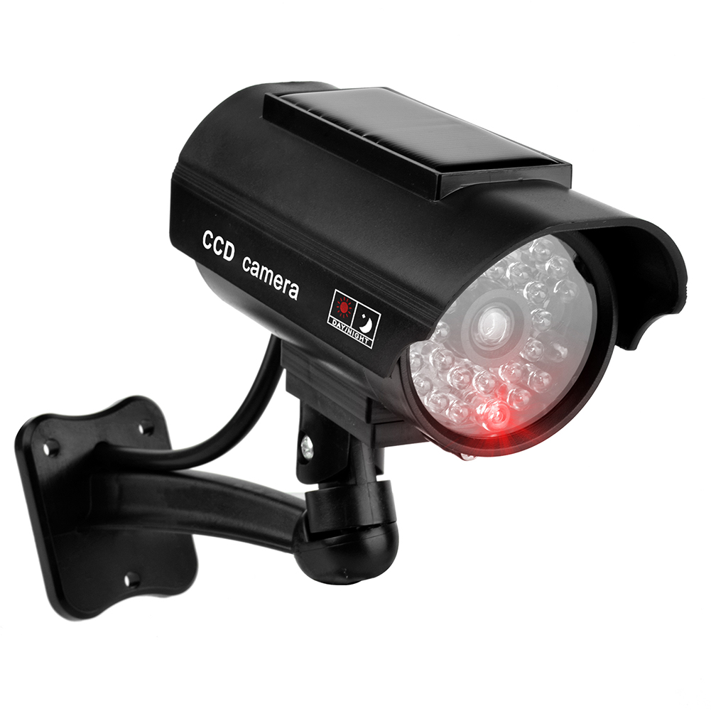 Fake Camera Dummy - กล้องวงจรปิดจำลองพร้อมไฟ LED สีแดงกระพริบ กล้องวงจรปิดปลอมสำหรับป้องกันการโจรกรรม ใช้ได้ทั้งภายนอกและภายในอาคาร