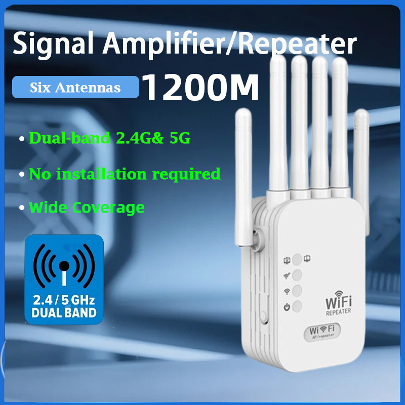 Home Security Bundle - KATORD 1200Mbps Wireless WiFi Repeater 2.4G&5G