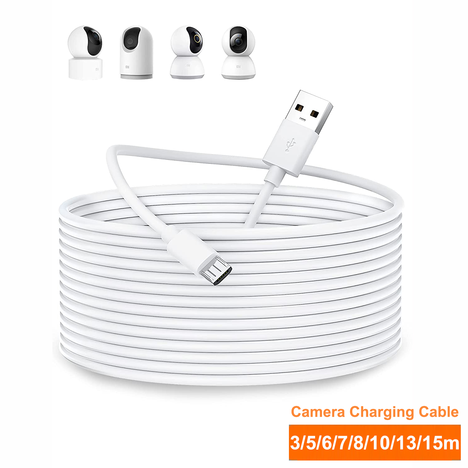 Home Security Bundle - สายต่อ Micro USB ยาว3 ~ 13ม.