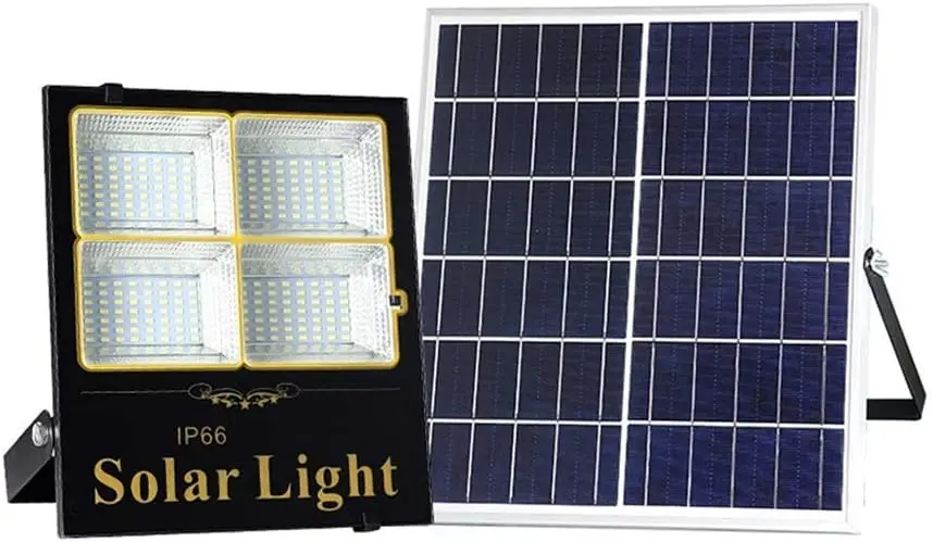 Home Security Flood Lights - ไฟส่องสว่างพลังงานแสงอาทิตย์สำหรับบ้าน, ไฟส่องสว่างสนามหญ้าอัจฉริยะกันน้ำ IP65, ไฟส่องสว่างเพื่อความปลอดภัย IP66/65, ไฟทำงานแบบชาร์จไฟได้