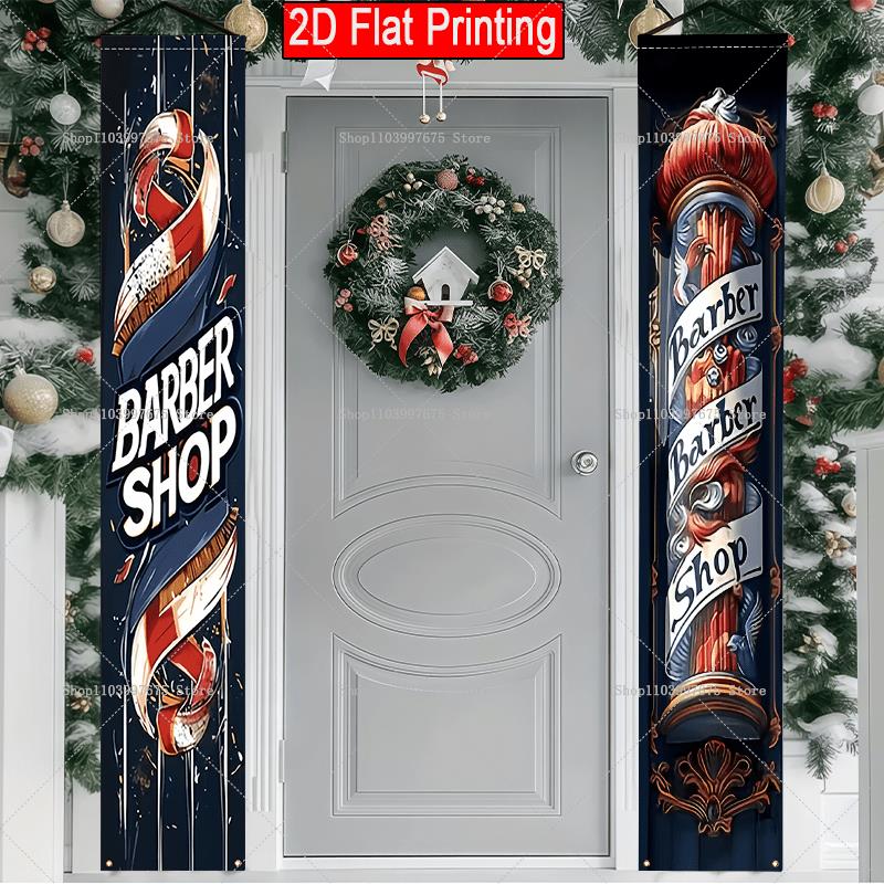 Home Security Yard Sign - ป้ายโลโก้ร้านตัดผม 2 มิติ ป้ายติดประตู ธีมงานปาร์ตี้ร้านตัดผม ของตกแต่งงานปาร์ตี้