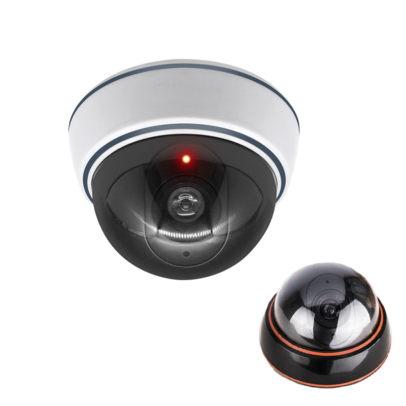 Fake Camera Dummy - สร้างสรรค์สีดำ/สีขาวปลอมกล้องโดมจำลองแฟลช Led Dummy กล้องวงจรปิดกล้องวงจรปิดสำนักงานบ้านเสริมความปลอดภัยระบบ