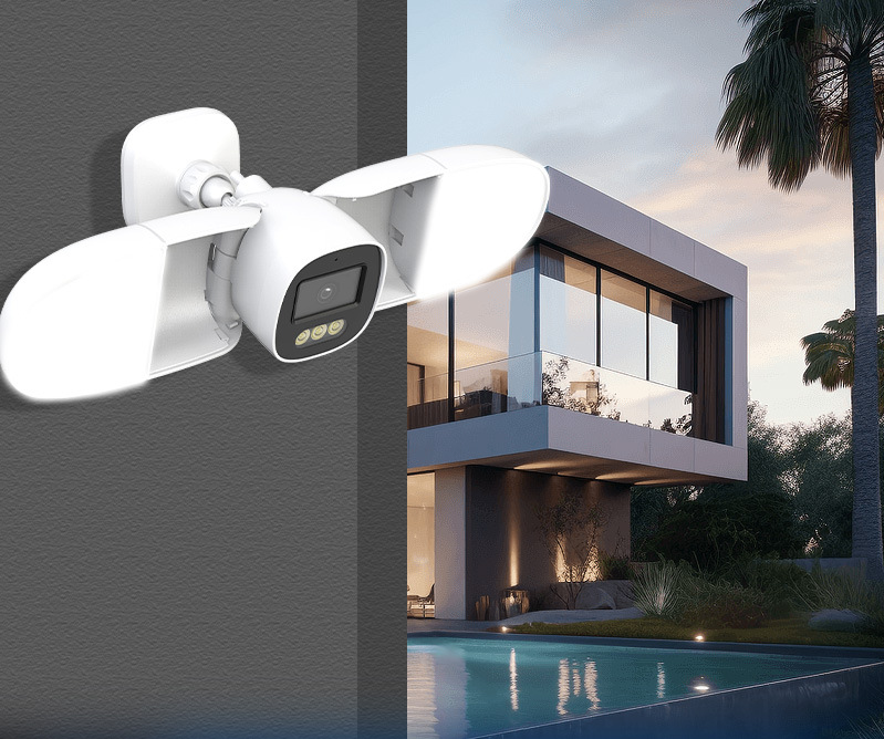 กล้องวงจรปิด IP ความละเอียด 4M - Home Security Flood Lights บทวิจารณ์และราคา