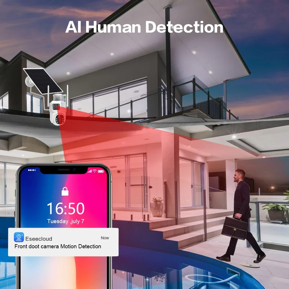 ระบบกล้องวงจรปิดพลังงานแสงอาทิ - Home Security Wifi Camera บทวิจารณ์และราคา