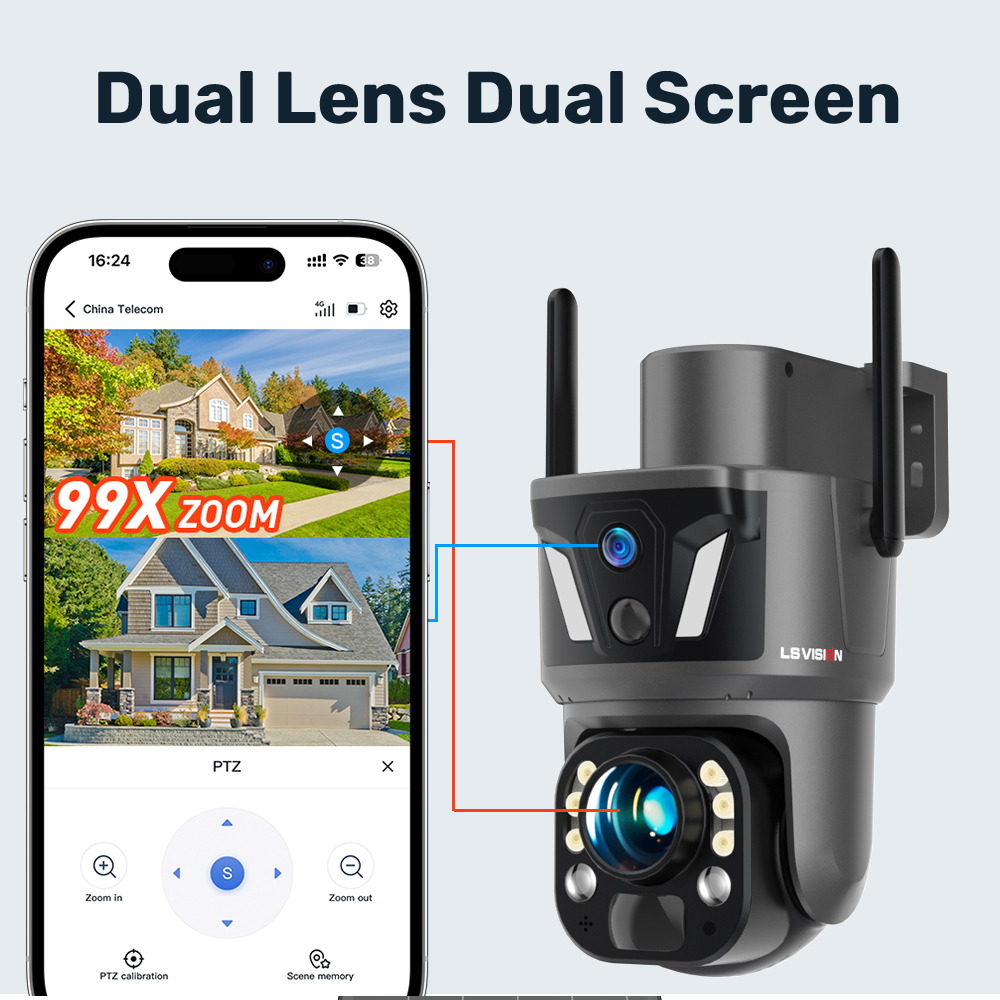 กล้องวงจรปิด LS VISION 4K 8MP  - Home Security Wifi Camera บทวิจารณ์และราคา