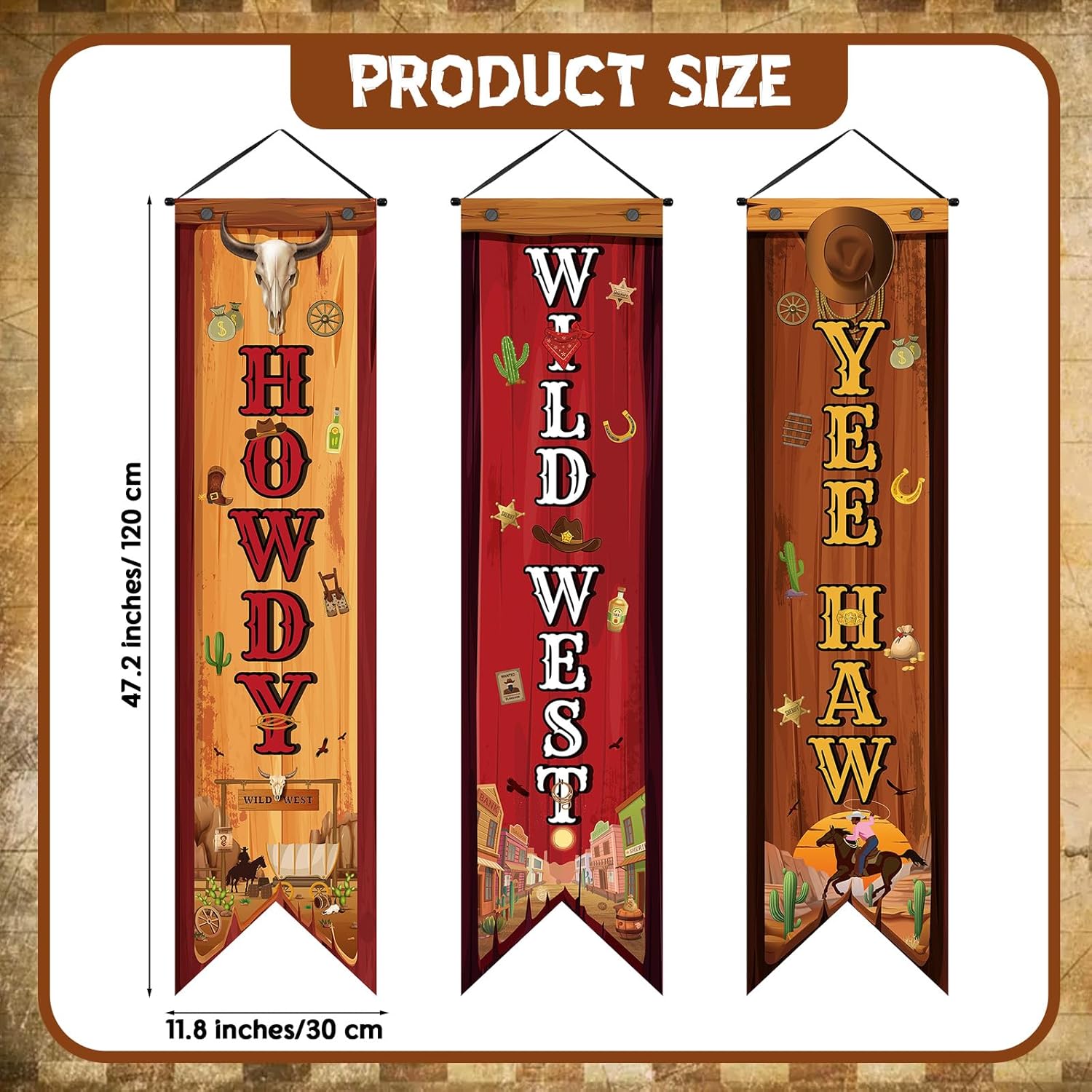 3 ชิ้น Western Party ตกแต่งคาว - Home Security Yard Sign บทวิจารณ์และราคา