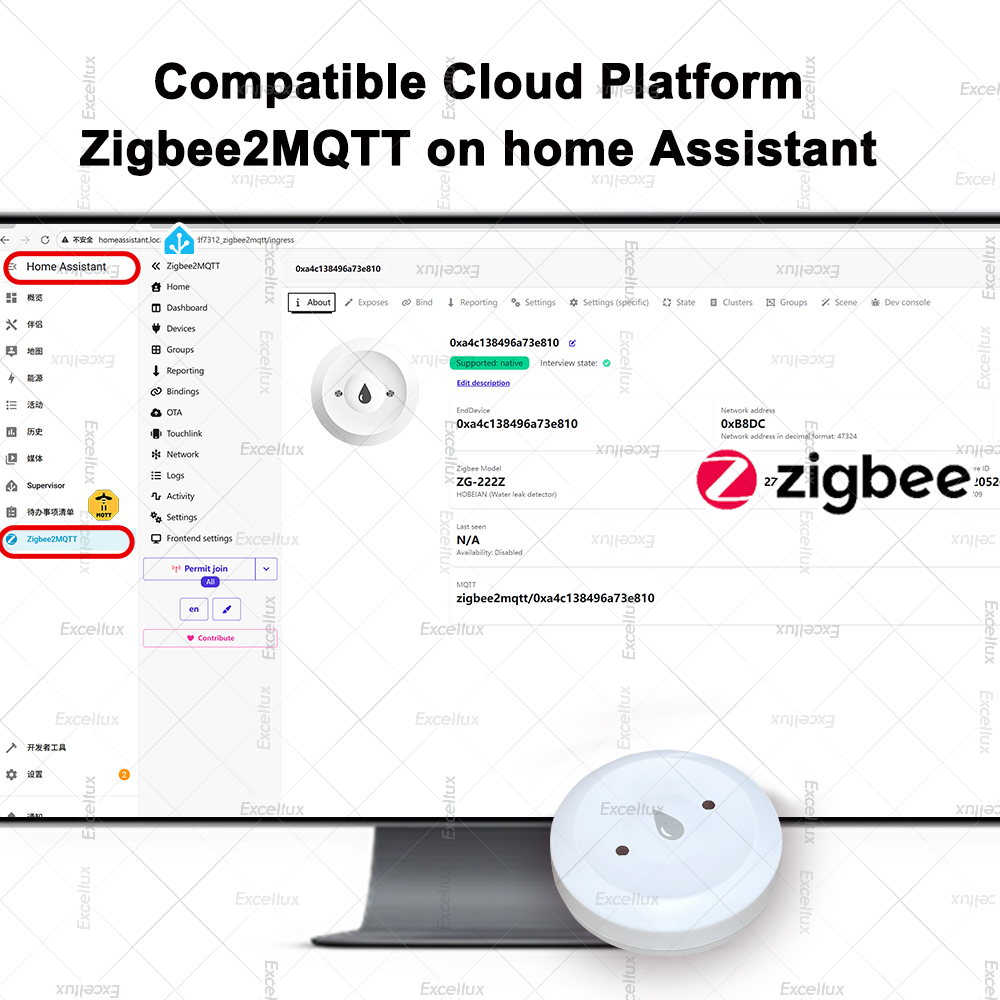 Zigbee เครื่องตรวจจับน้ํารั่วเ - Home Security Alexa บทวิจารณ์และราคา