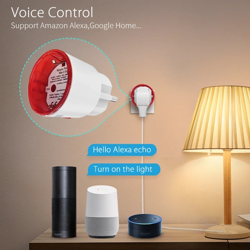 ปลั๊กไฟอัจฉริยะ Tuya WiFi แบบ  - Home Security Alexa บทวิจารณ์และราคา