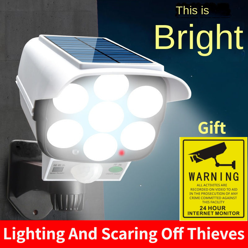 ไฟสนามพลังแสงอาทิตย์เซ็นเซอร์ก - Home Security Flood Lights บทวิจารณ์และราคา