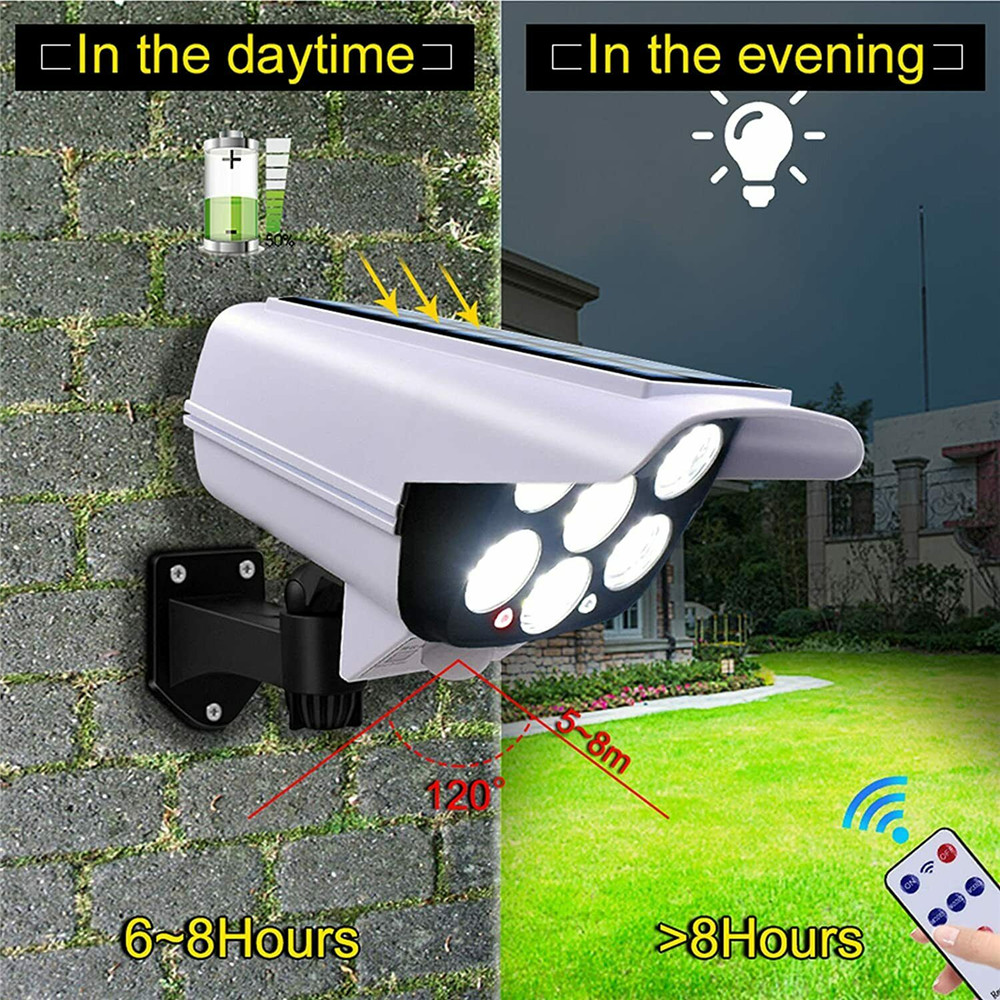 ไฟสนามพลังแสงอาทิตย์เซ็นเซอร์ก - Home Security Flood Lights บทวิจารณ์และราคา
