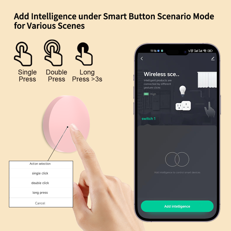 สวิตช์ควบคุมฉากไร้สาย ZigBee ส - Home Security Alexa บทวิจารณ์และราคา