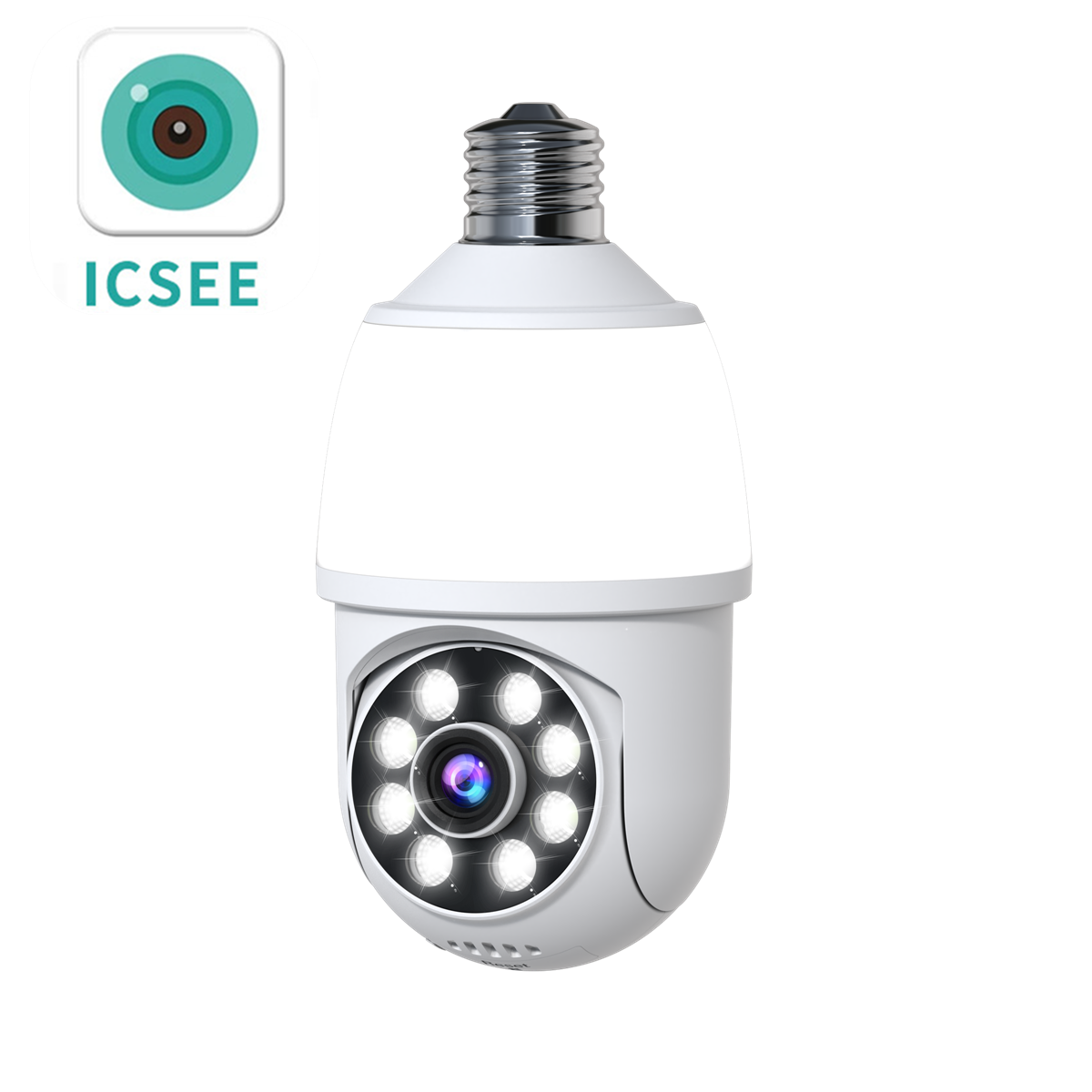 3MP 1296P iCsee APP กล้องโดม I - Home Security Flood Lights บทวิจารณ์และราคา