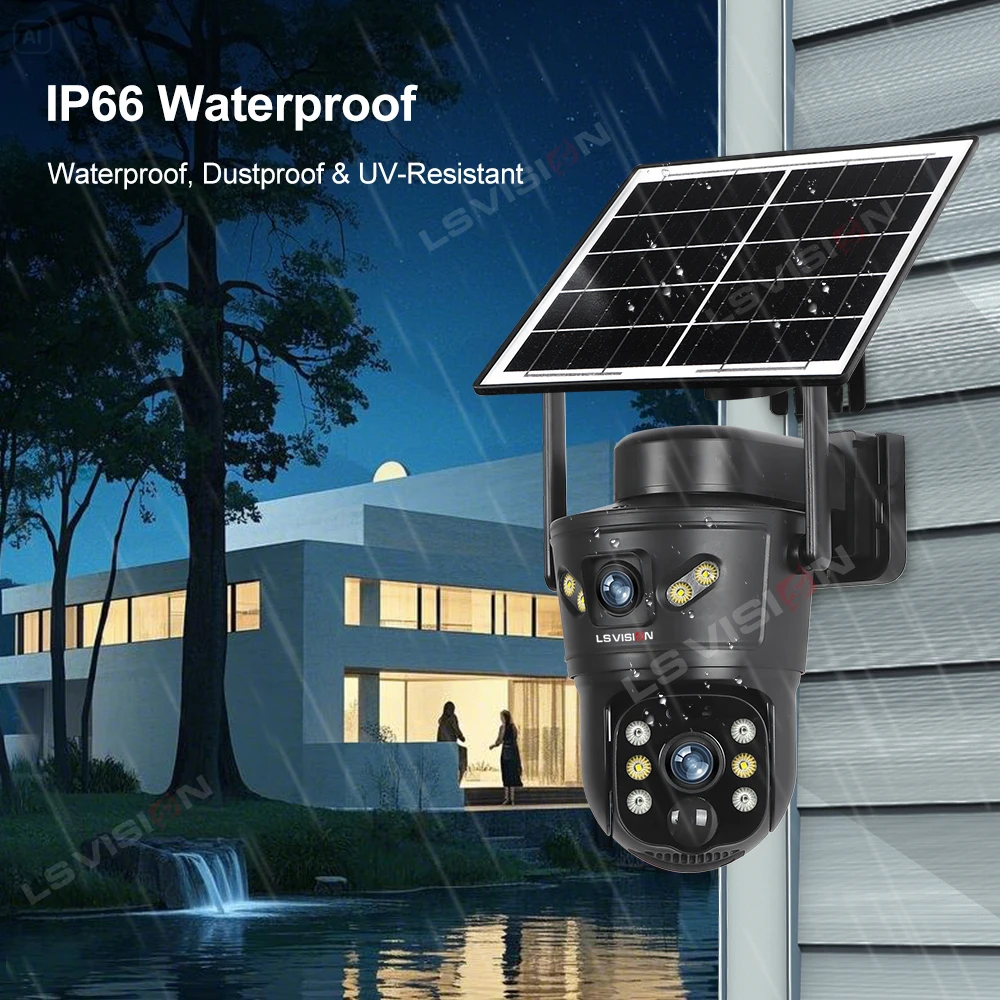 LS VISION 8MP 4G พลังงานแสงอาท - Home Security Wifi Camera บทวิจารณ์และราคา