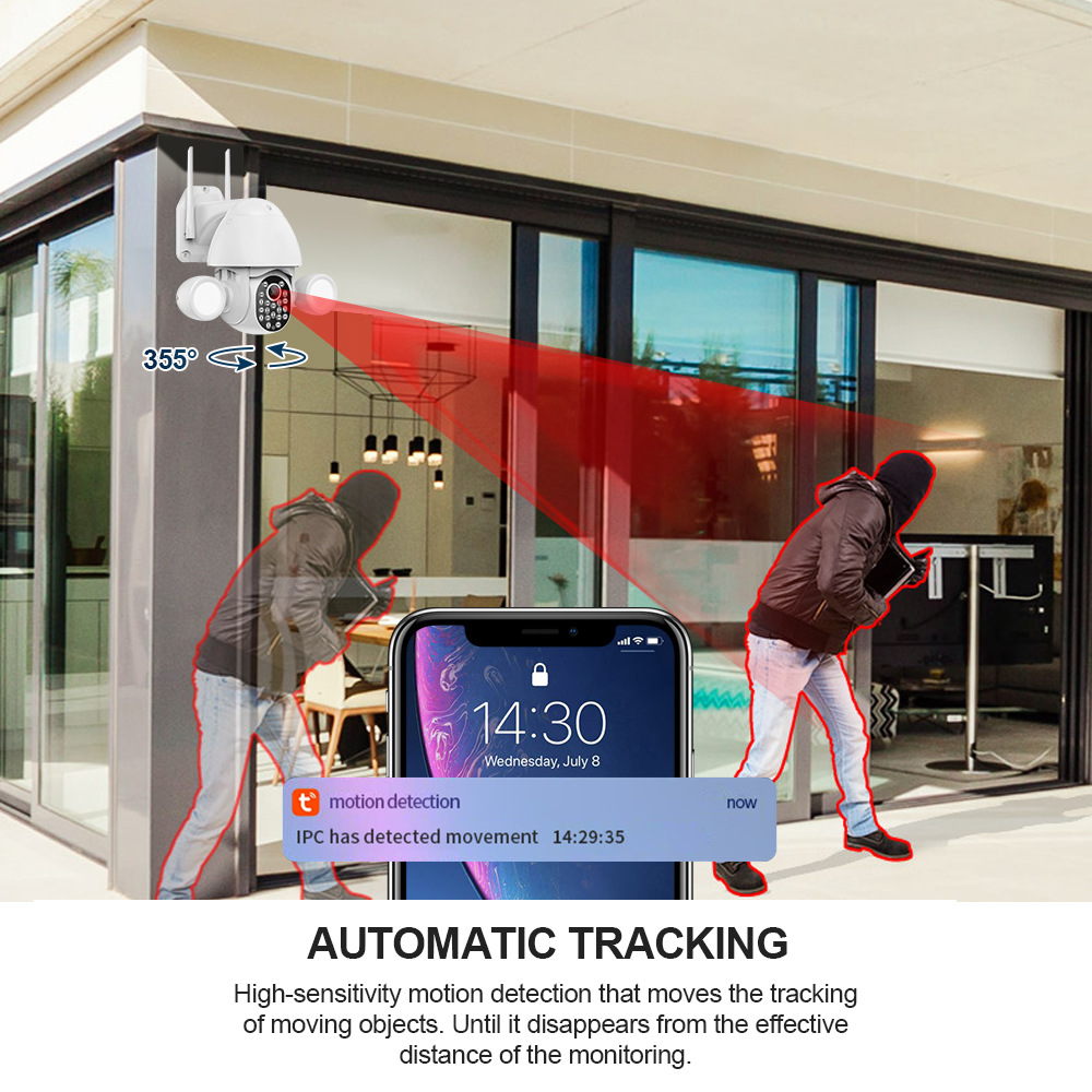 Tuya Smartlife APP สมาร์ท 3MP  - Home Security Flood Lights บทวิจารณ์และราคา