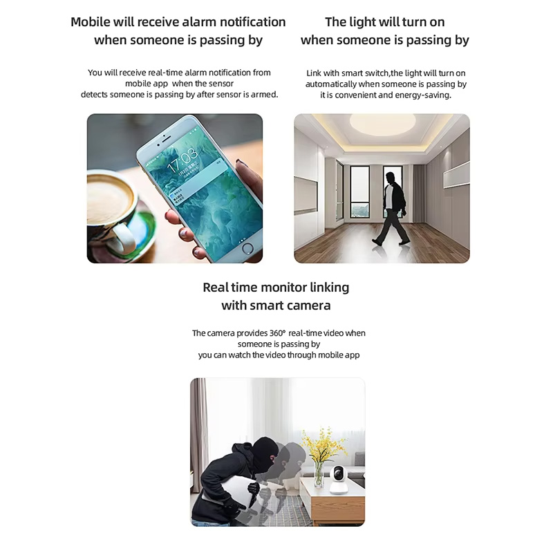 เซ็นเซอร์ตรวจจับความเคลื่อนไหว - Home Security Alexa บทวิจารณ์และราคา