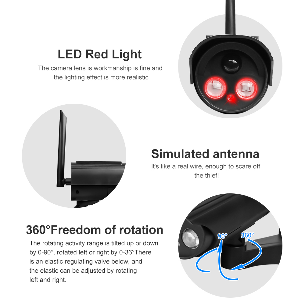 กลางแจ้งพลังงานแสงอาทิตย์กล้อง - Fake Camera Dummy บทวิจารณ์และราคา