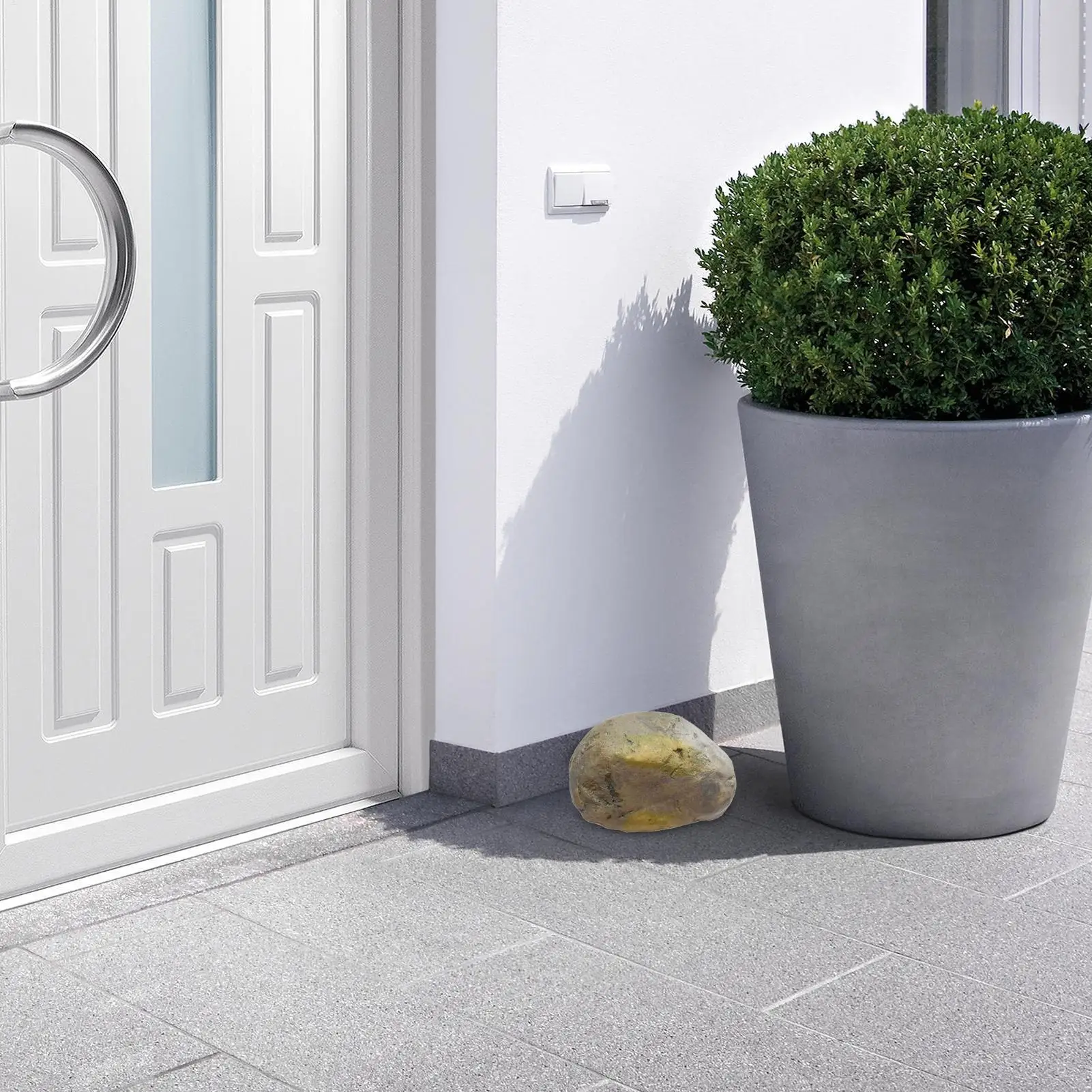 หินปลอมสำหรับซ่อนกุญแจกลางแจ้ง - Home Yard Security บทวิจารณ์และราคา