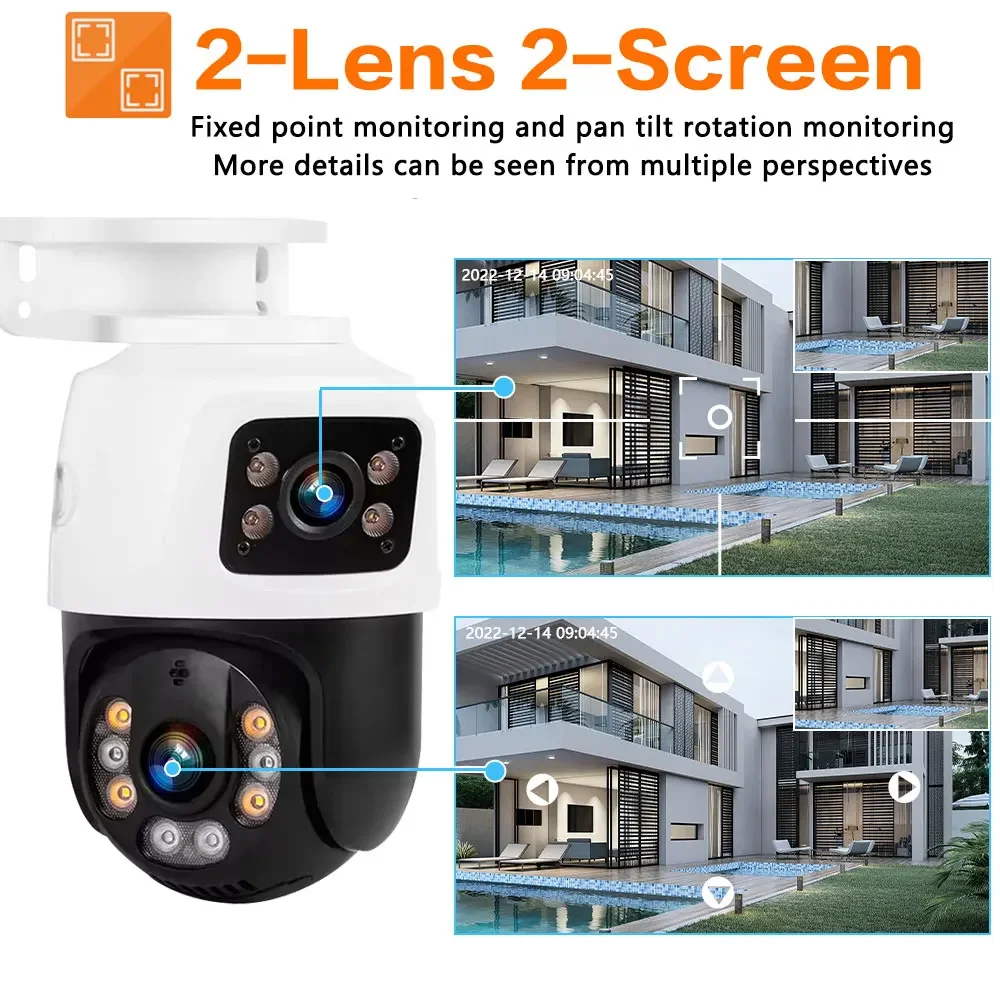 กล้องวงจรปิดภายนอกอาคาร 8MP PO - Home Yard Security บทวิจารณ์และราคา