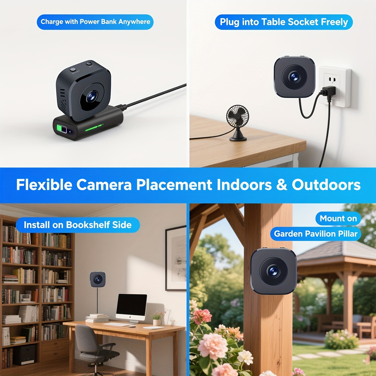 1080P HD Mini WiFi กล้องความปล - Home Security Wifi Camera บทวิจารณ์และราคา