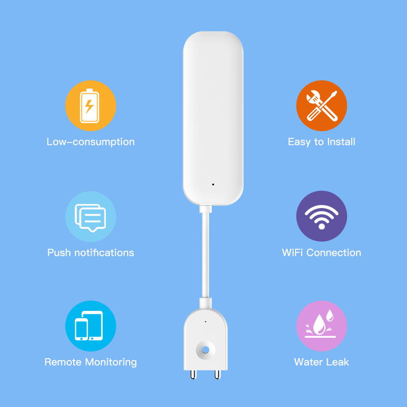 Tuya WiFi ZigBee Water Sensor  - Home Security Alexa บทวิจารณ์และราคา