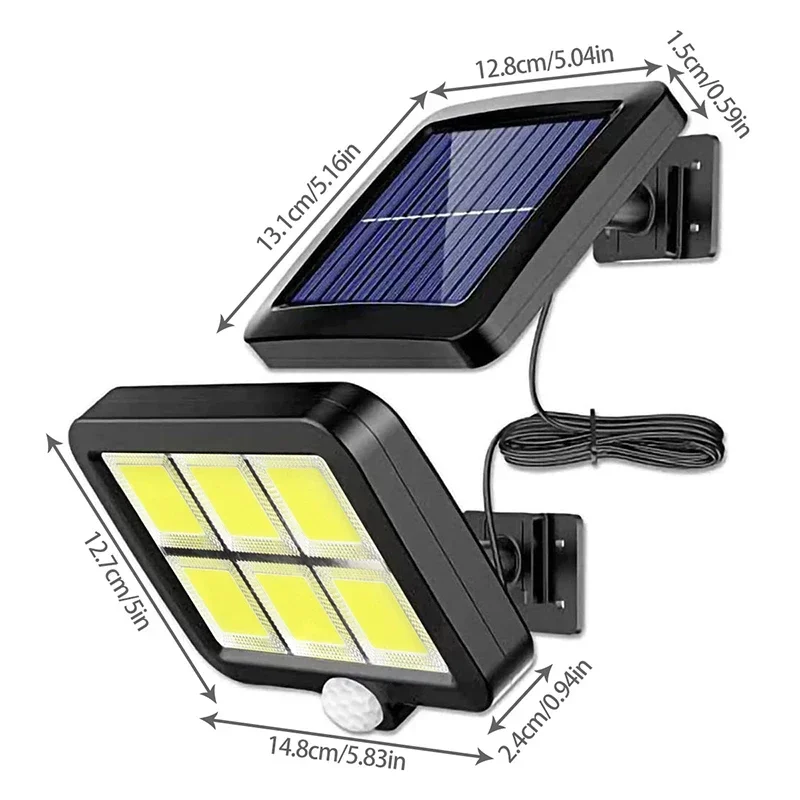 ไฟติดผนังโซลาร์เซลล์ LED แบบแย - Home Security Flood Lights บทวิจารณ์และราคา