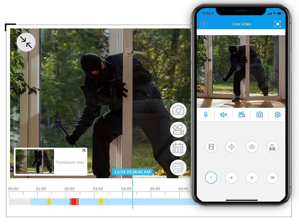 32CH 16CH 4K NVR เครื่องบันทึก - Home Security With Cameras บทวิจารณ์และราคา