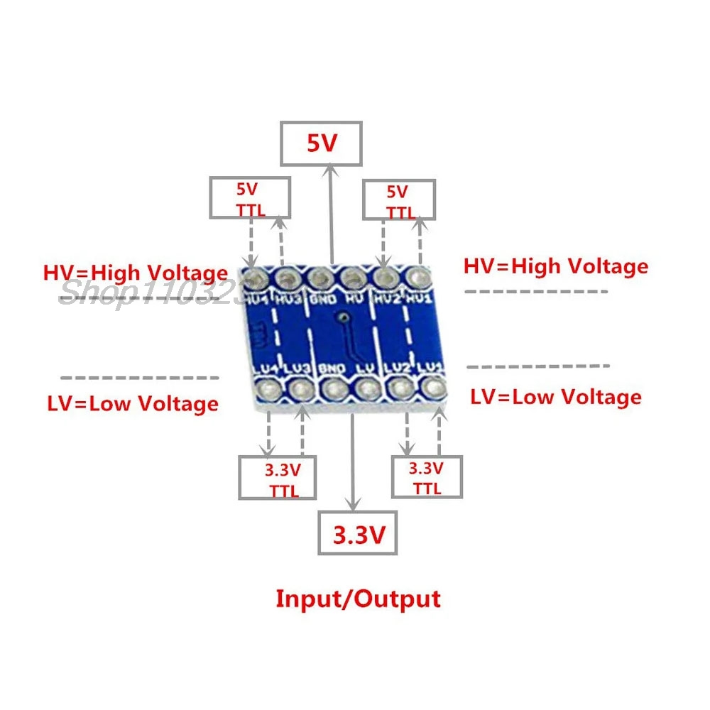 10PCS 4 ช่อง IIC I2C Logic Lev - Home Security Measures บทวิจารณ์และราคา