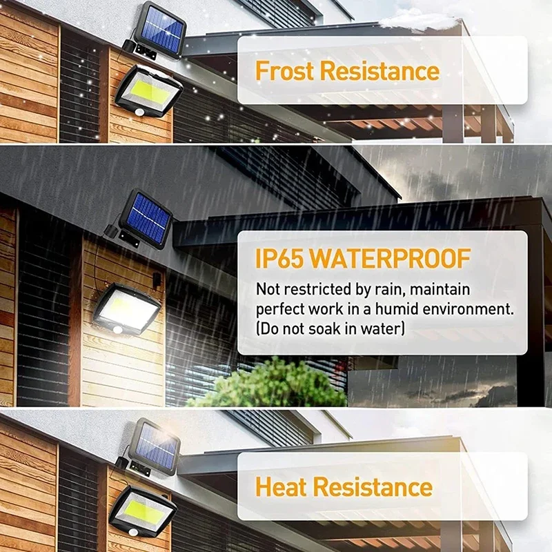 ไฟติดผนังโซลาร์เซลล์ LED แบบแย - Home Security Flood Lights บทวิจารณ์และราคา