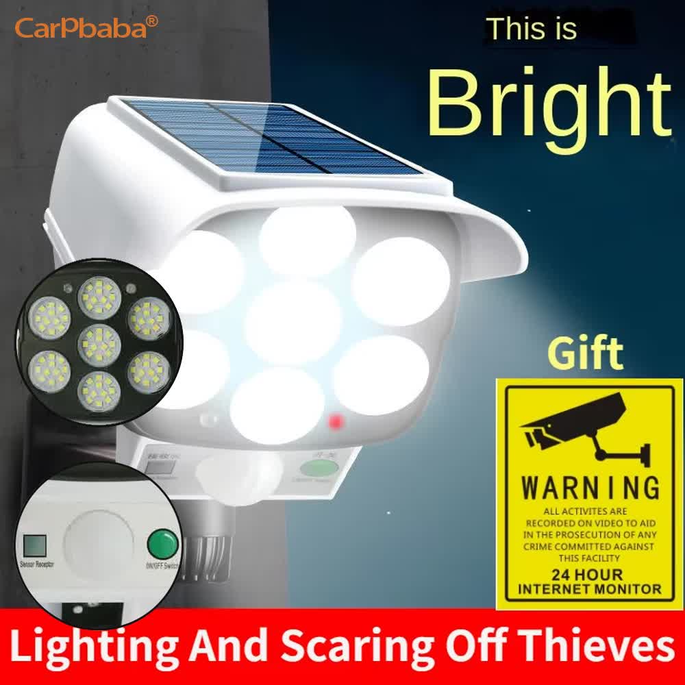 กลางแจ้งพลังงานแสงอาทิตย์ Ligh - Home Security Flood Lights บทวิจารณ์และราคา